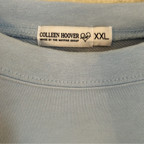 Colleen Hoover Womens November 9 Relaxed Fit Light Blue Crewneck Sweatshirt, XXL - Picture 3 of 13